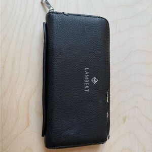 Lambert Black Zip Wallet